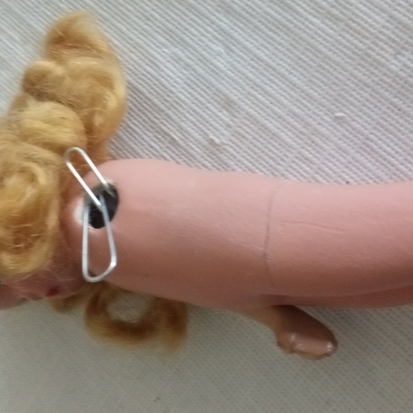 Collectible Vintage Storybook Nancy Ann Bisque Doll Blonde Frozen Legs AS IS - Picture 14 of 15